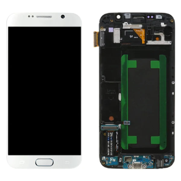 LCD With Digitiser For Samsung G920F Galaxy S6 White